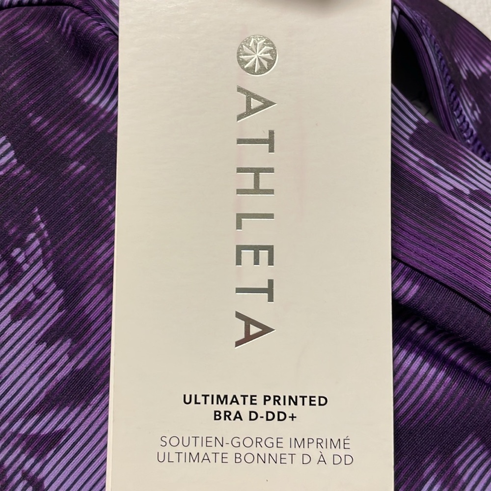 Athleta NWT Purple sports bra, Sz XS - Picture 6 of 6